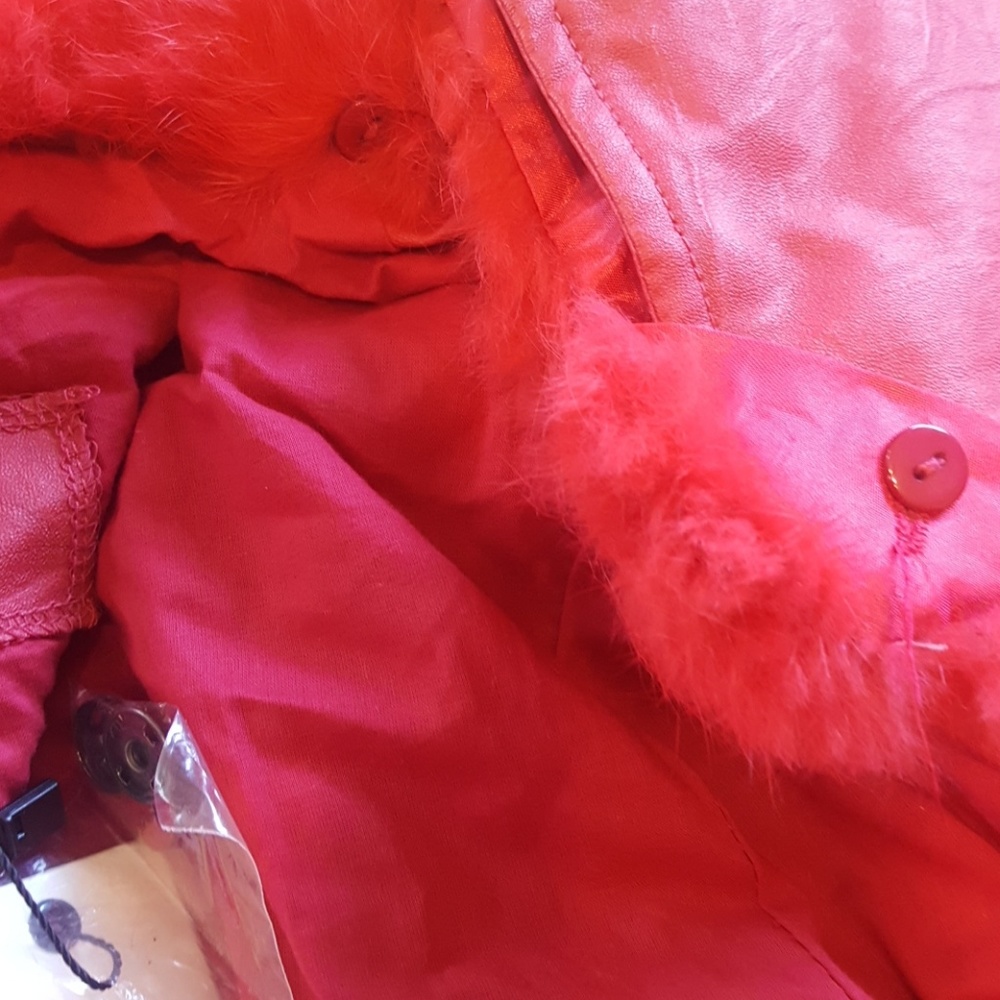 Red pleather jacket - Picture 6 of 8